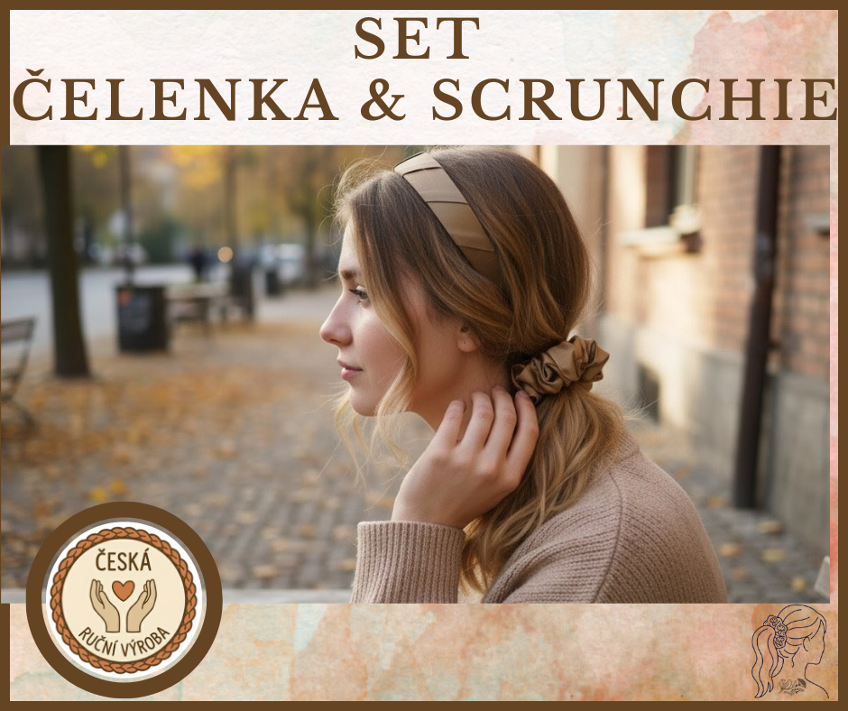 Set čelenka + scrunchie